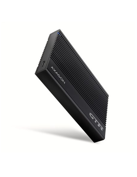 Axagon Ee25-Gtr Usb-C 3.2 Gen 2 - Sata 6G 2.5\" Externes Festplattengehäuse Geriffelt Obudowa Hdd/Ssd Czarny 2.5"