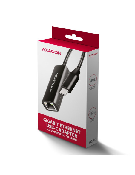 Axagon Ade-Arc Usb-C 3.2 Gen 1 - Gigabit Ethernet 10/100/1000 Adapter - Adapter - Digital/Daten 1000 Mbit/S