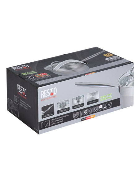 Resto Kitchenware 92101 Garnek 1,9 L Okrągły Stal Nierdzewna