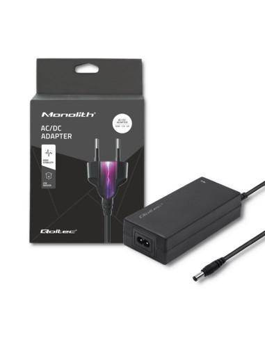 Qoltec 50796 Zasilacz Do Notebooka 60W 12V 5A 5.5X2.1 + Power Cable