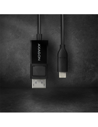 Axagon Rvc-Dpc Adapter Kablowy 1,8 M Usb Type-C Displayport Czarny