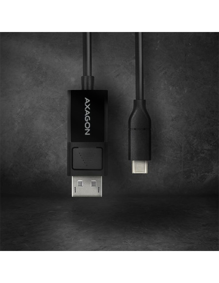 Axagon Rvc-Dpc Adapter Kablowy 1,8 M Usb Type-C Displayport Czarny