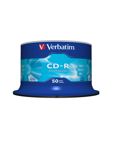 Płyta Cd-R Verbatim 43351 Extra Protection (700Mb  52X  50Szt.  Cake)