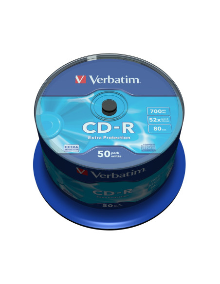 Płyta Cd-R Verbatim 43351 Extra Protection (700Mb  52X  50Szt.  Cake)