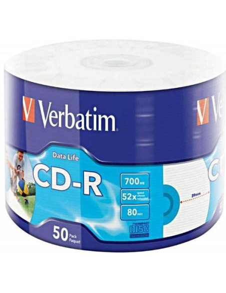 Verbatim 50X Cd-R Printable 700 Mb 50 Szt.