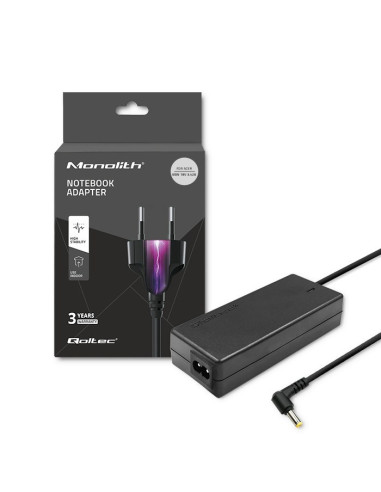 Qoltec 51115 Adapter Zasilający/ Inwentor Wewnętrzna 65 W Czarny