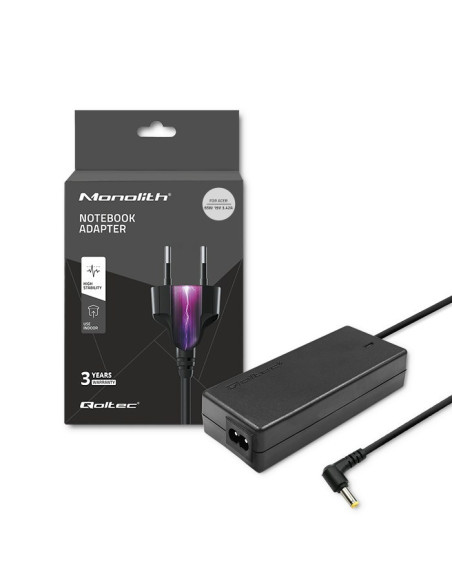 Qoltec 51115 Adapter Zasilający/ Inwentor Wewnętrzna 65 W Czarny
