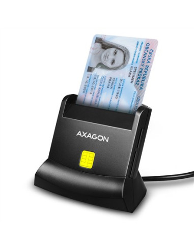 Axagon Cre-Sm2 Czytnik Do Kart Chipowych Wewnętrzna Usb Usb 2.0 Czarny