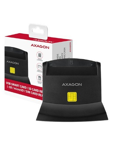 Axagon Cre-Sm2 Czytnik Do Kart Chipowych Wewnętrzna Usb Usb 2.0 Czarny