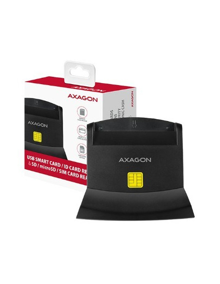 Axagon Cre-Sm2 Czytnik Do Kart Chipowych Wewnętrzna Usb Usb 2.0 Czarny