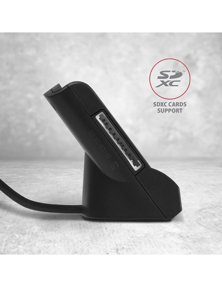 Axagon Cre-Sm2 Czytnik Do Kart Chipowych Wewnętrzna Usb Usb 2.0 Czarny