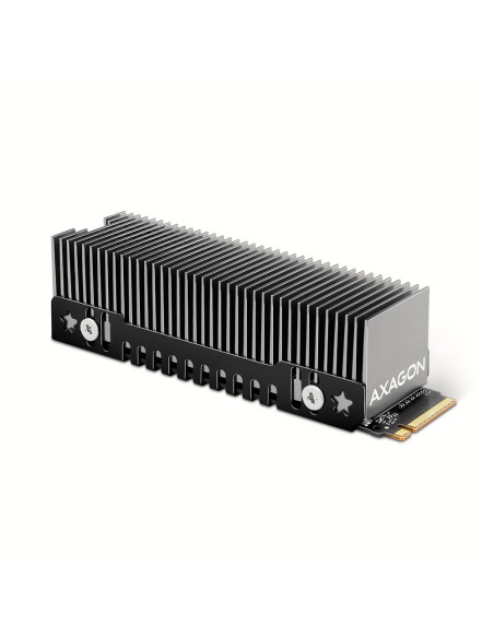 Axagon Clr-M2Xt M.2 Ssd Passivkühler Aluminium - 2280 M.2 Nvme Ssd, Dysk Ssd Radiator Czarny, Szary 1 Szt.