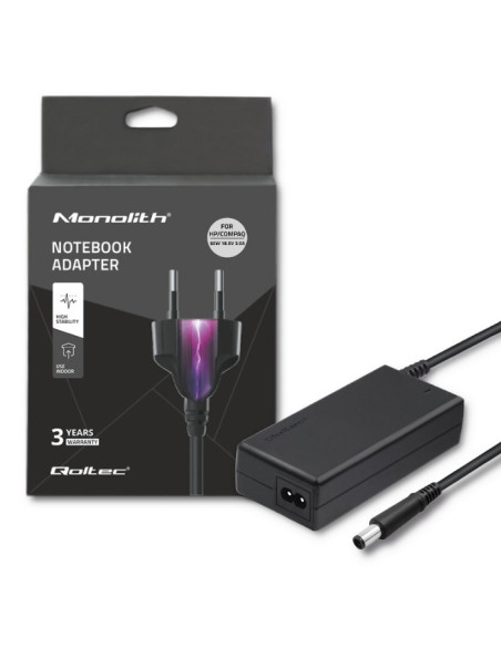 Qoltec 50069 Adapter Zasilający/ Inwentor 65 W Czarny