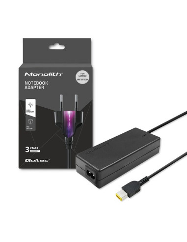 Qoltec 50053 Adapter Zasilający/ Inwentor Wewnętrzna 65 W Czarny