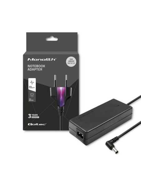 Qoltec 50097.90W Adapter Zasilający/ Inwentor Wewnętrzna Czarny