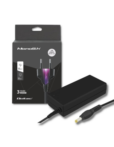 Qoltec 51528 Adapter Zasilający/ Inwentor Wewnętrzna 65 W Czarny