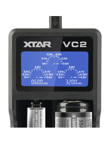 Xtar Ładowarka Do Akumulatorów Cylindrycznych Li-Ion Vc2