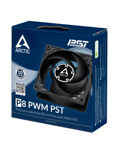 Arctic P8 Pwm Pst Obudowa Komputera Wentylator 8 Cm Czarny