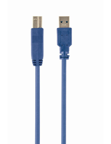 Kabel Gembird Ccp-Usb3-Ambm-10 (Usb 3.0 M - Usb 3.0 Typu B M  3M  Kolor Niebieski)