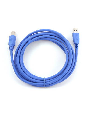 Kabel Gembird Ccp-Usb3-Ambm-10 (Usb 3.0 M - Usb 3.0 Typu B M  3M  Kolor Niebieski)