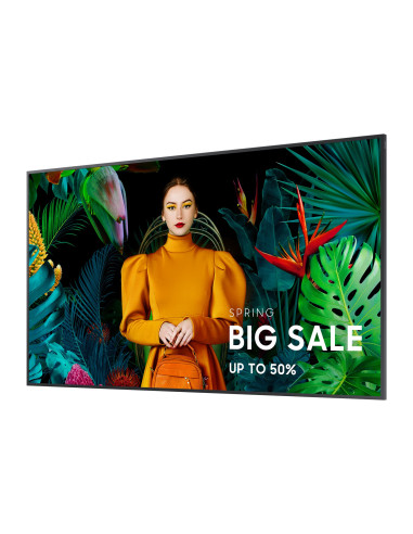 Samsung Qb75C Płaski Panel Digital Signage 190,5 Cm (75") Lcd Wi-Fi 350 Cd/M2 4K Ultra Hd Czarny Procesor Wbudowany Tizen 16/7