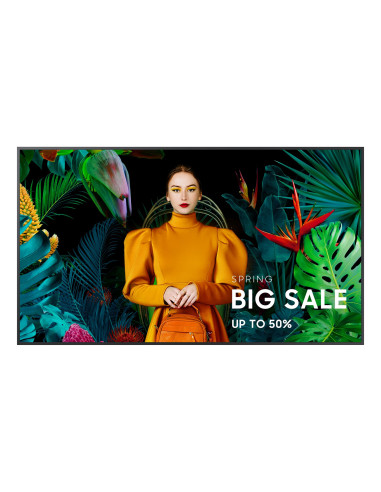Samsung Qb75C Płaski Panel Digital Signage 190,5 Cm (75") Lcd Wi-Fi 350 Cd/M2 4K Ultra Hd Czarny Procesor Wbudowany Tizen 16/7