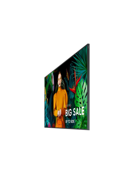 Samsung Qb75C Płaski Panel Digital Signage 190,5 Cm (75") Lcd Wi-Fi 350 Cd/M2 4K Ultra Hd Czarny Procesor Wbudowany Tizen 16/7