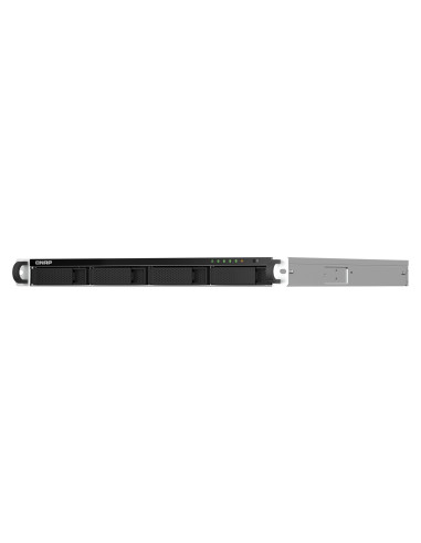 Qnap Ts-464U-Rp-8G, 1U, 4 X 2.5"/3.5" Sata , Intel Celeron N5105/N5095 4C/4T, 8Gb Ram Onboard ( Not Expandable), 2 X 2.5Gbe, Red
