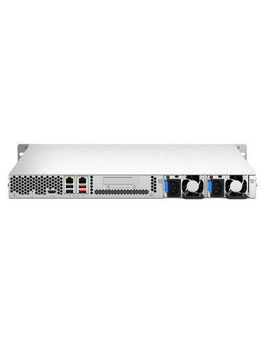 Qnap Ts-464U-Rp-8G, 1U, 4 X 2.5"/3.5" Sata , Intel Celeron N5105/N5095 4C/4T, 8Gb Ram Onboard ( Not Expandable), 2 X 2.5Gbe, Red