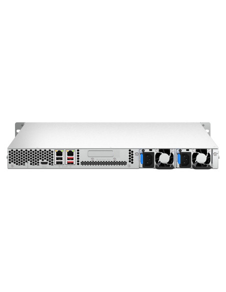 Qnap Ts-464U-Rp-8G, 1U, 4 X 2.5"/3.5" Sata , Intel Celeron N5105/N5095 4C/4T, 8Gb Ram Onboard ( Not Expandable), 2 X 2.5Gbe, Red