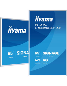 Monitor Iiyama 164.0Cm (64,5") Lh6581Uhsg-1Ag 16:9 2Xhdmi+Usb-C (Speditionsversand) 2