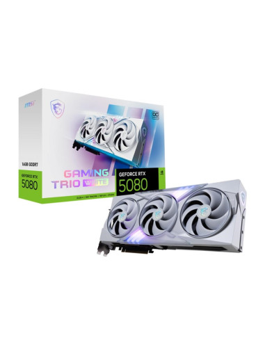 Msi Gaming Geforce Rtx 5080 16G Trio Oc White Karta Graficzna Nvidia 16 Gb Gddr7