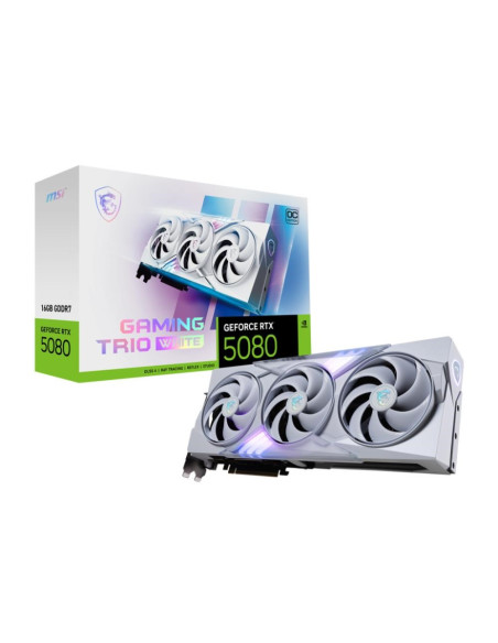 Msi Gaming Geforce Rtx 5080 16G Trio Oc White Karta Graficzna Nvidia 16 Gb Gddr7