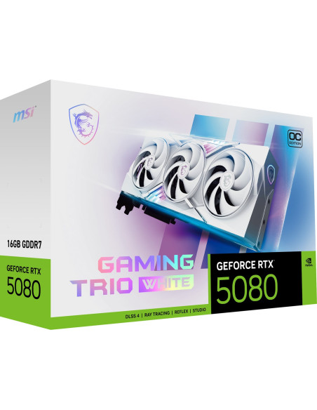 Msi Gaming Geforce Rtx 5080 16G Trio Oc White Karta Graficzna Nvidia 16 Gb Gddr7