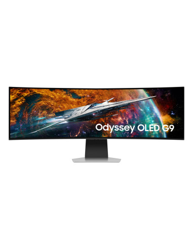 Samsung G95Sc Monitor Komputerowy 124,5 Cm (49") 5120 X 1440 Px Dual Qhd Oled Srebrny