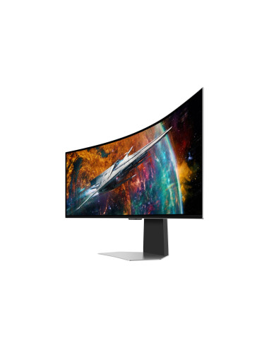 Samsung G95Sc Monitor Komputerowy 124,5 Cm (49") 5120 X 1440 Px Dual Qhd Oled Srebrny