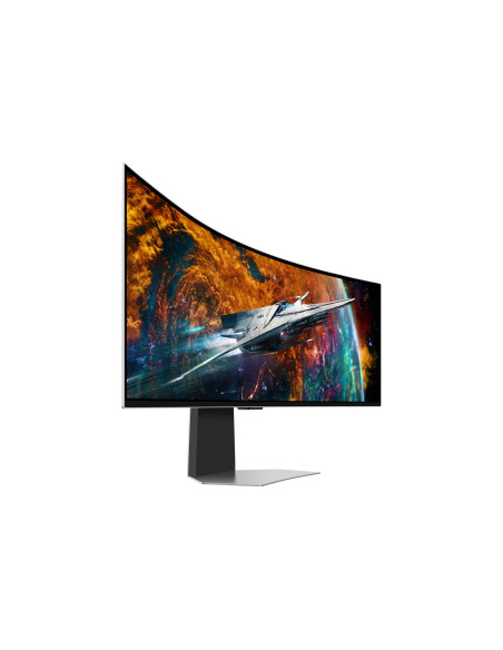 Samsung G95Sc Monitor Komputerowy 124,5 Cm (49") 5120 X 1440 Px Dual Qhd Oled Srebrny