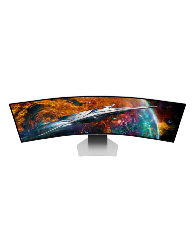 Samsung G95Sc Monitor Komputerowy 124,5 Cm (49") 5120 X 1440 Px Dual Qhd Oled Srebrny