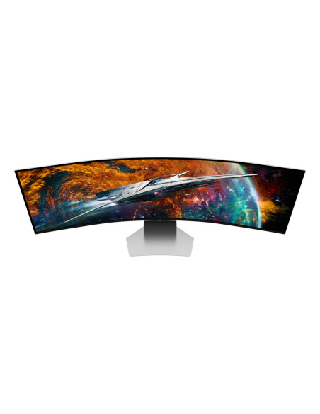 Samsung G95Sc Monitor Komputerowy 124,5 Cm (49") 5120 X 1440 Px Dual Qhd Oled Srebrny