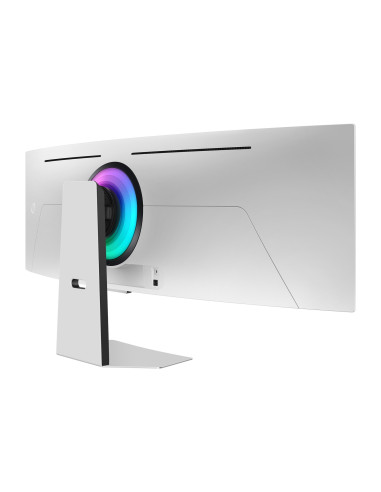 Samsung G95Sc Monitor Komputerowy 124,5 Cm (49") 5120 X 1440 Px Dual Qhd Oled Srebrny