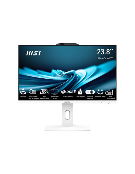 Msi Aio Pro Ap242P 14M-896Eu I7-14700  23,8" Ips Led Fhd Non-Touch Anti-Glare 16Gb Ssd1Tb M.2 Ax211 Wifi 6E Windows 11 Pro White