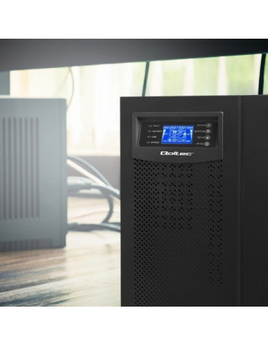 Qoltec Zasilacz Awaryjny Ups On-Line | Pure Sine Wave | 10Kva | 8Kw | Lcd | Usb