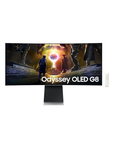 Samsung Ls34Dg850Suxdu Monitor Komputerowy 86,4 Cm (34") 3440 X 1440 Px Oled Srebrny