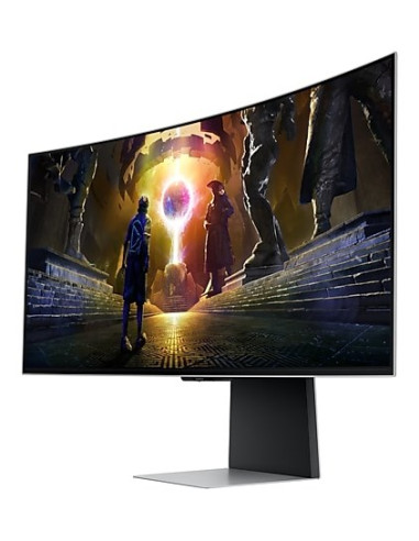 Samsung Ls34Dg850Suxdu Monitor Komputerowy 86,4 Cm (34") 3440 X 1440 Px Oled Srebrny