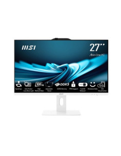 Msi Pro Ap272P 14M-1029Eu I5-14400 27" Ips Led Fhd Non-Touch Anti-Glare 16Gb Ssd500Gb M.2 Ax211 Wifi 6E Windows 11 Pro White