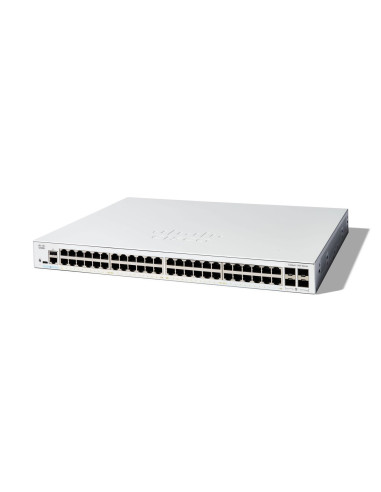 Cisco C1300-48T-4G Łącza Sieciowe Zarządzany L2/L3 Gigabit Ethernet (10/100/1000) Biały