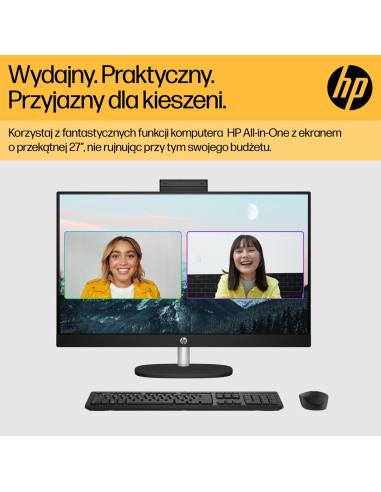 Hp 27-Cr0232Nw Aio Ryzen 5 7520U 27.0"Fhd Ips Ag 300Nits 16Gb Ddr5 Ssd512 Radeon 610M Lan Win11 2Y Shell White