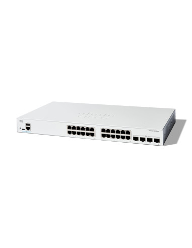 Cisco C1300-24T-4X Łącza Sieciowe Zarządzany L2/L3 Gigabit Ethernet (10/100/1000) Biały