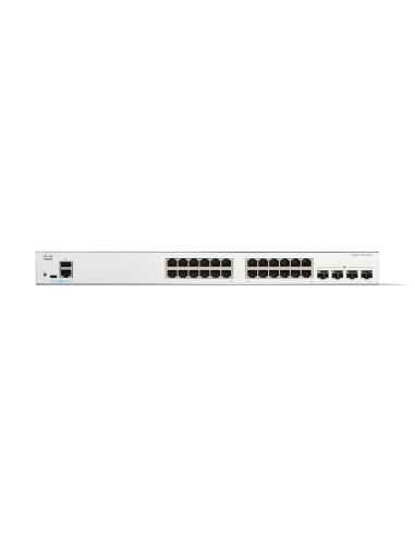 Cisco C1300-24T-4X Łącza Sieciowe Zarządzany L2/L3 Gigabit Ethernet (10/100/1000) Biały
