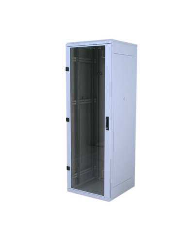 Triton 19" Delta S Rack 27U/600X600, Glass Grey Stojak Wolnostojący Szary